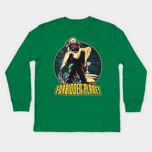 Forbidden Planet / Sci Fi Classic Movie Kids Long Sleeve T-Shirt